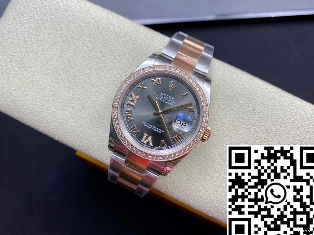 EW 732 M126281RBR-0012 Reliable Datejust Bezel Rolex Diamond-set Factory 0806
